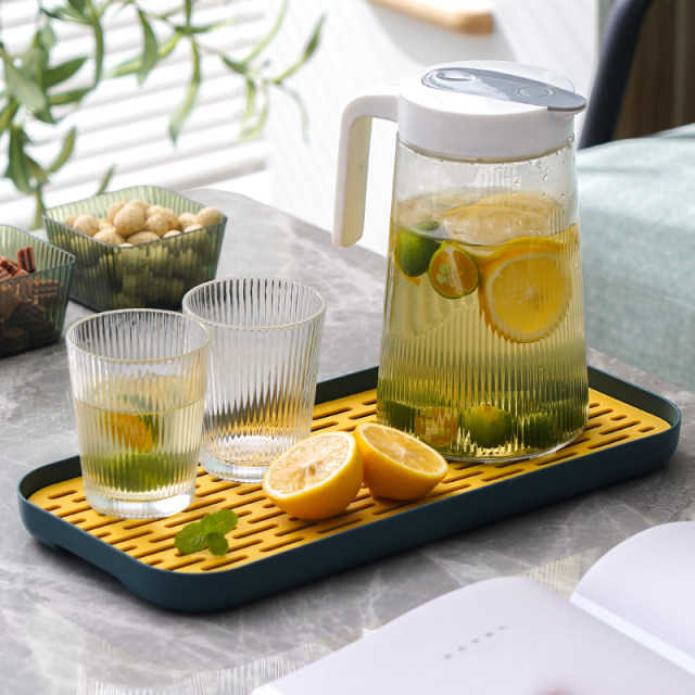 Water cup holder tea cup storage drain tray desktop coffee cup holder Nordic style home tea tray