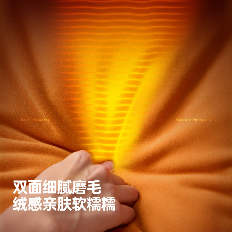 骆驼男装长袖T恤男秋冬季2025新款双面德绒圆领情侣款打底衫上衣,淘宝优惠券,粉丝福利购,淘宝优惠卷