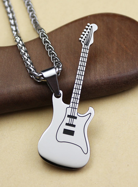 关于礼物吉他钛钢龙骨链男女钛钢