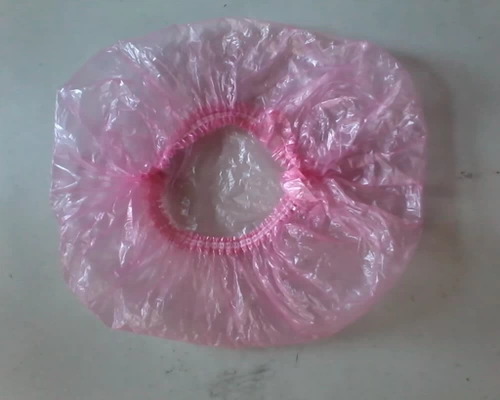 Одноразовая пластиковая водонепроницаемая шапочка для душа, шлем для отеля