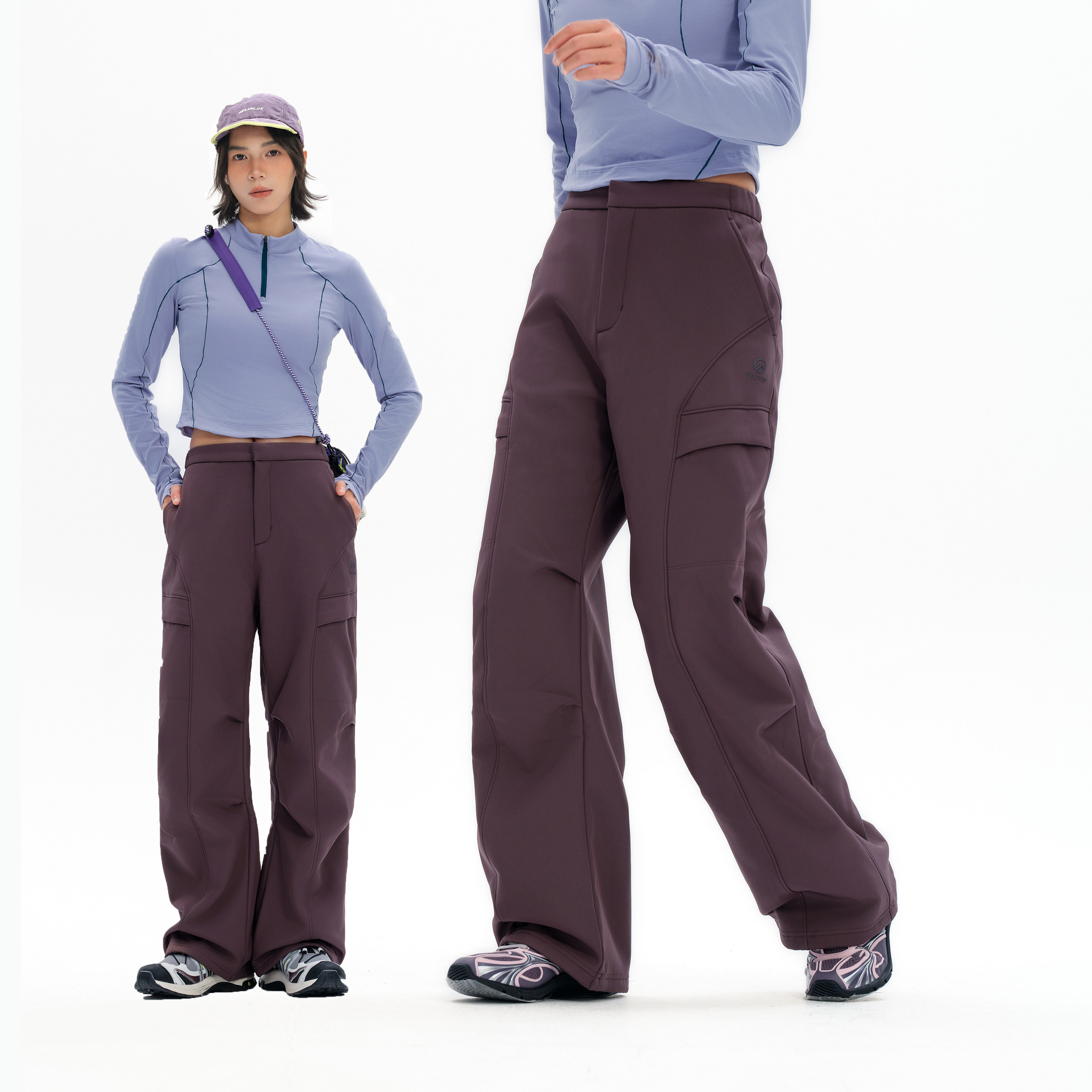 面包与好天气户外防风防泼水软壳冲锋裤女款工装裤加绒徒步长裤男,淘宝优惠券,粉丝福利购,淘宝优惠卷