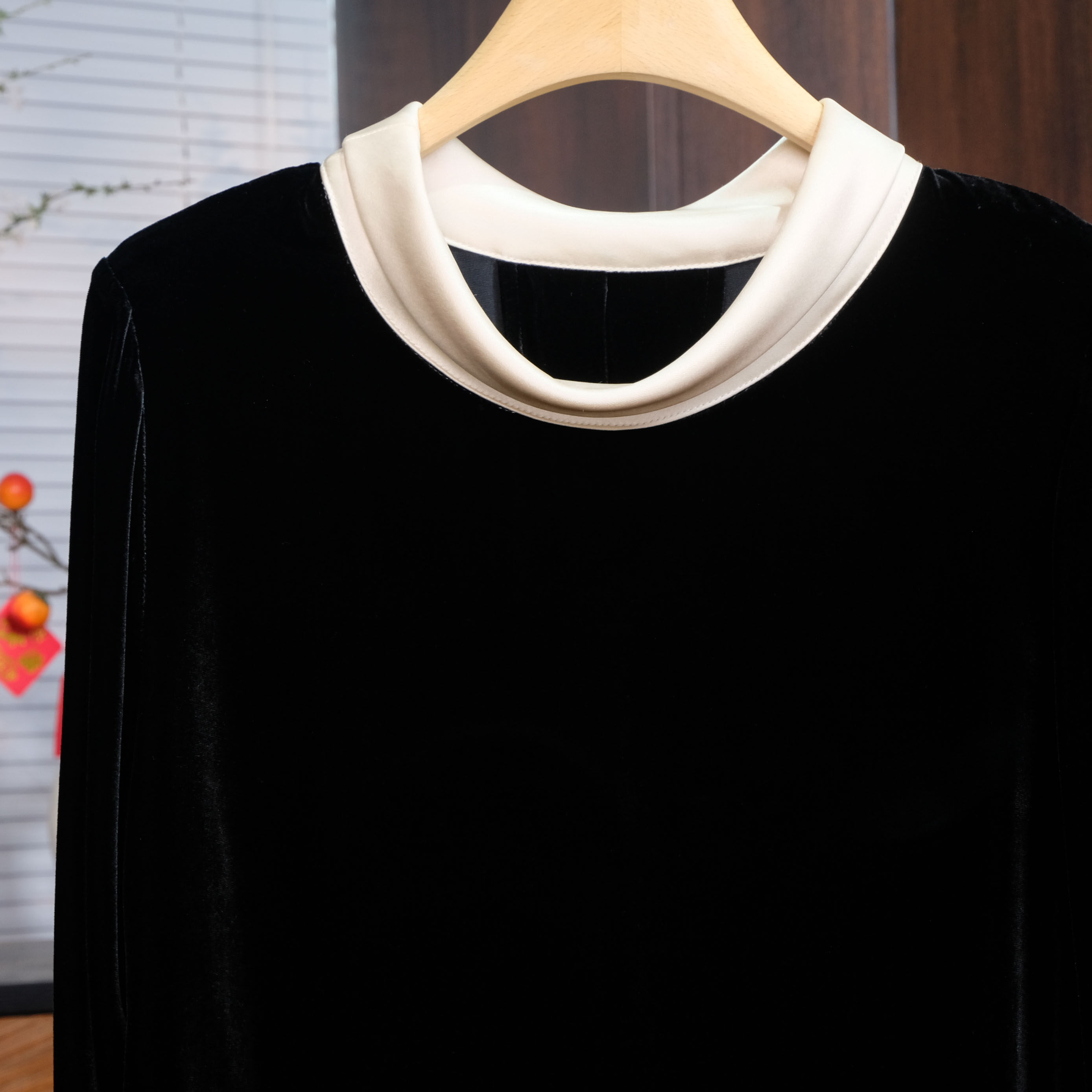 真丝丝绒拼接上衣女秋季新款长袖气质名媛时尚高级感桑蚕丝衬衫,淘宝优惠券,粉丝福利购,淘宝优惠卷