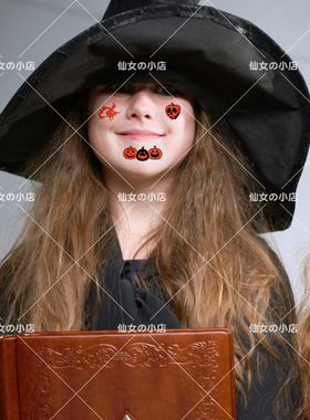 搞怪万圣节纹身贴儿童女孩