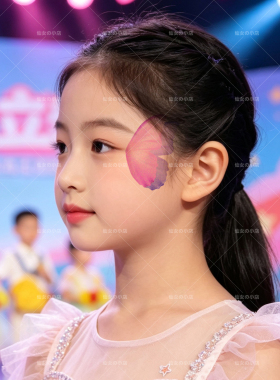 儿童演出防水蝴蝶纹身脸贴