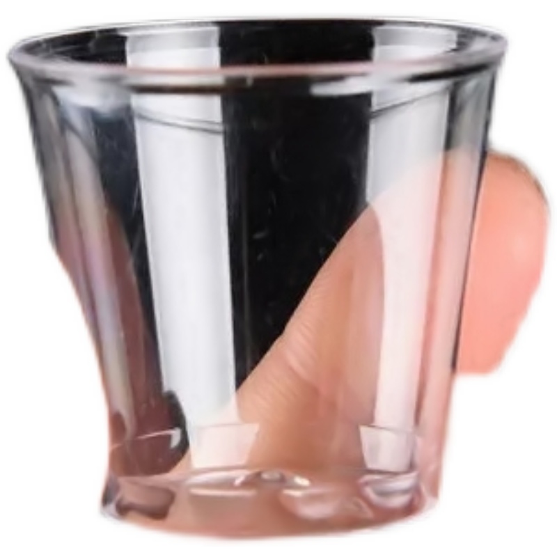 30ml酒杯一次性杯子航空水晶硬塑料加厚食品级包邮酒席 - 图0