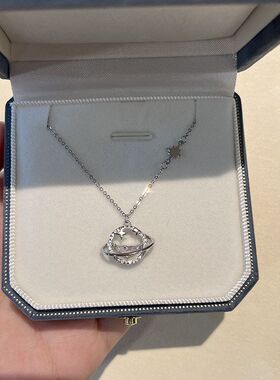 刁小姐家星河宇宙星球S925纯银项链女小众设计小清新星星锁骨链