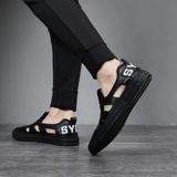 Летние сандалии, дышащие туфли для отдыха для кожаной обуви, коллекция 2023, из натуральной кожи