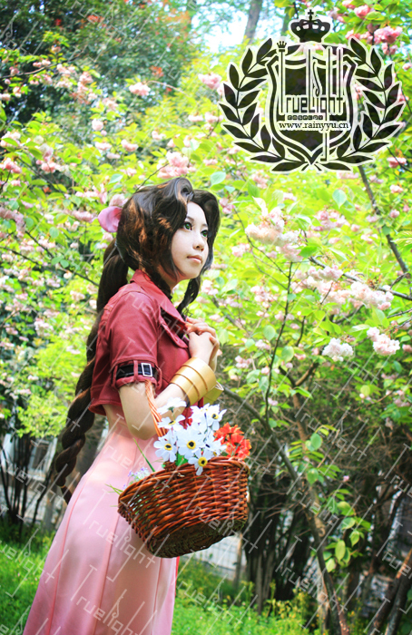 超原版白夜之城cosplay最终幻想7 FF7爱丽丝便服装Alice裙子定做 - 图0