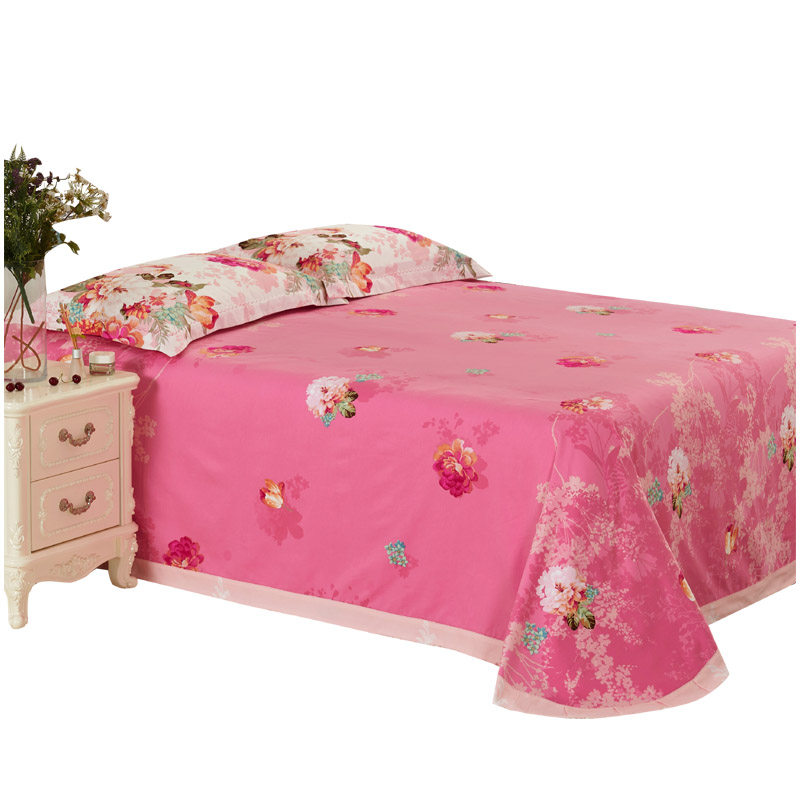 欧式圆角纯棉活性加厚磨毛单件床单条被单双人全棉单件床单上用品,淘宝优惠券,粉丝福利购,淘宝优惠卷