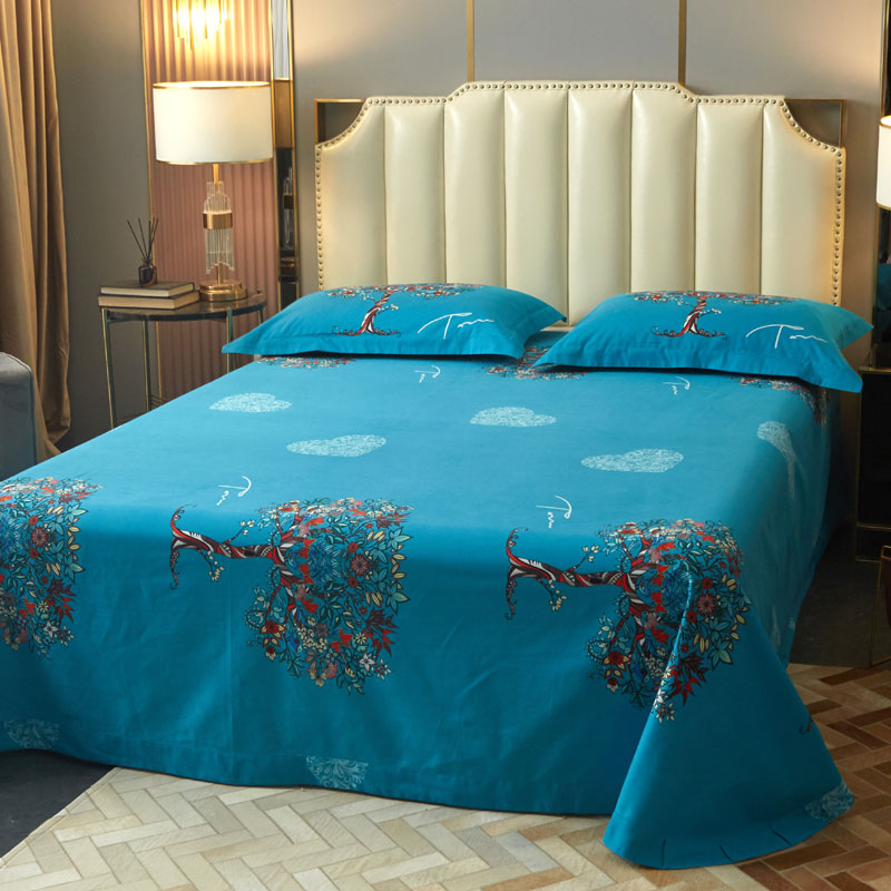 3D活性民族风简约全棉磨毛四件套纯棉加厚1.8米床被套床上用品单