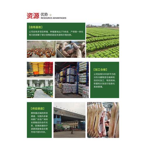 餐饮生鲜食材配送农副产品蔬菜配送团体餐饮配送画册图册设计印刷 - 图1