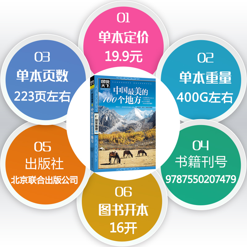 【4本38元】图说天下《中国最美的100个地方》中国国家地理图书美丽地球美丽中国中华古文明遗产探知自然人文历史景观旅游指南-图0