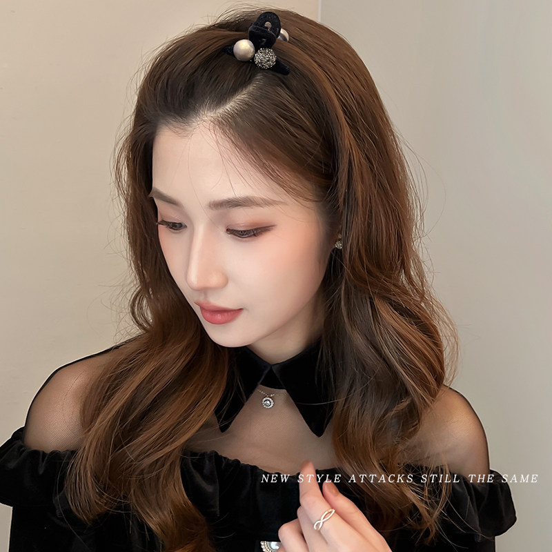 高级感珍珠发夹女小号抓夹前额头发夹子侧边刘海发卡秋冬边夹头饰,淘宝优惠券,粉丝福利购,淘宝优惠卷
