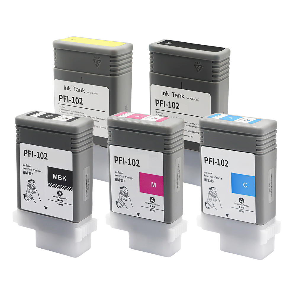 雄彩适用于佳能PFI102墨盒IPF500 510 IPF600 605 IPF610 650 655 IPF700 710 IPF720 750 760 755绘图仪墨盒 - 图3