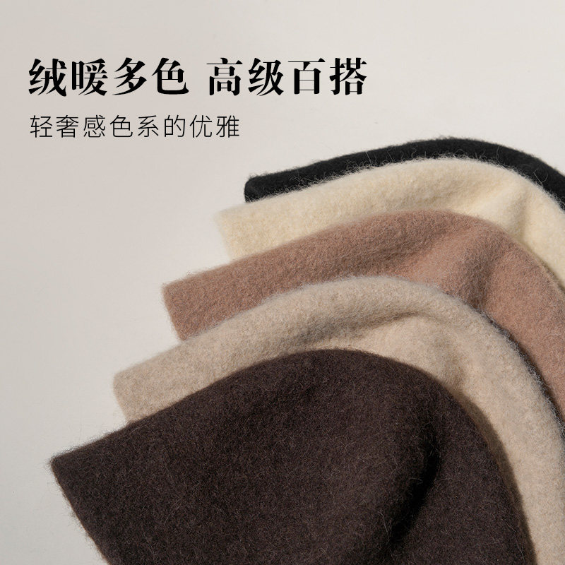 疯帽子羊驼毛混羊毛渔夫帽子女款秋冬秘鲁进口保暖小盆帽韩版绒感,淘宝优惠券,粉丝福利购,淘宝优惠卷