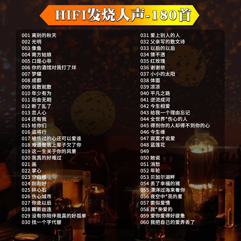 车载cd碟片HIFI人声发烧歌曲试音碟经典老歌汽车无损音乐光盘mp3 - 图0