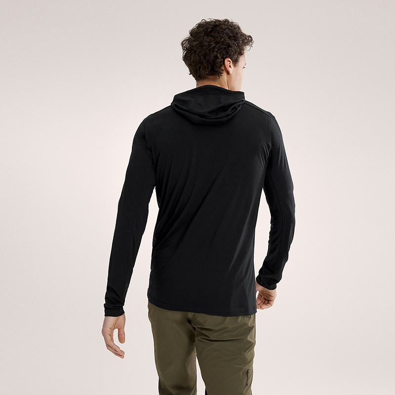 ARC'TERYX始祖鸟 IONIA MERINO WOOL HOODY 男子 羊毛长袖T恤 - 图1
