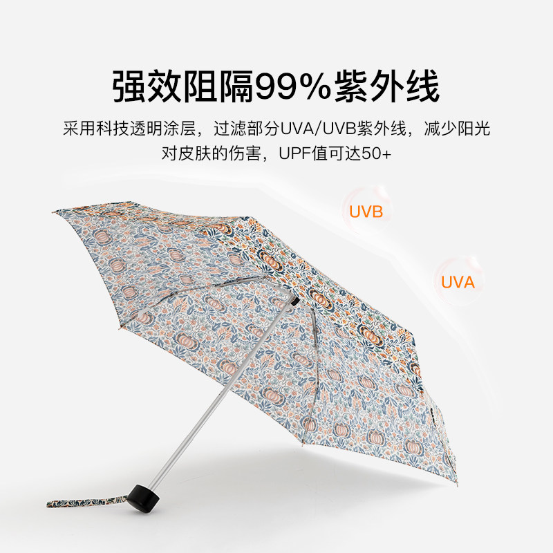 fulton英国王室富尔顿太阳伞遮阳雨伞女晴雨两用防晒防紫外线便携