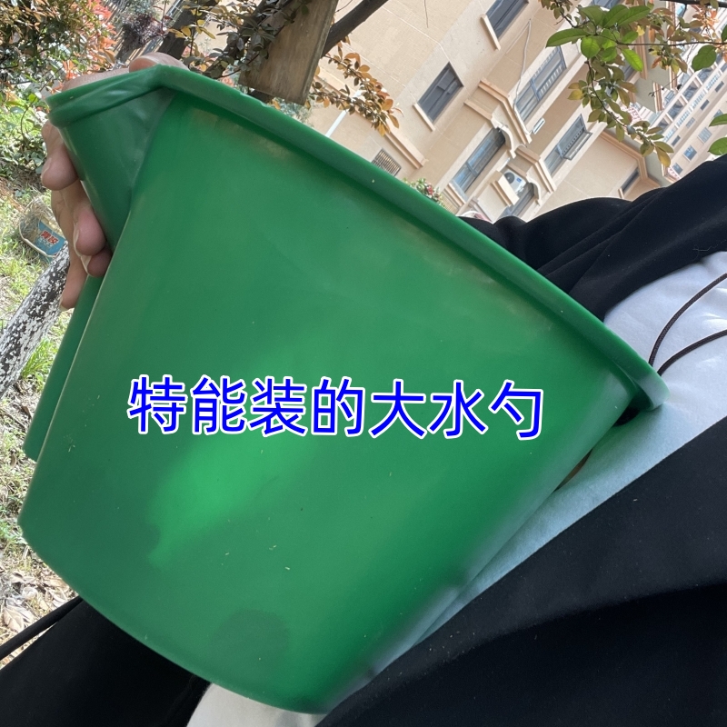 农用工具粪瓢长柄水瓢浇水灌溉熟胶牛津材质水舀子牛筋特大号塑料-图1