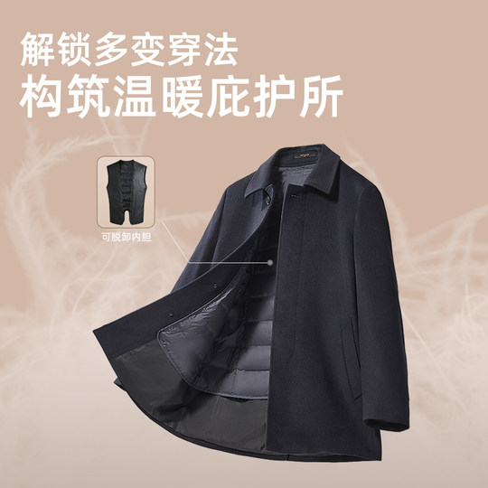 Youngor winter classic business lapel coat