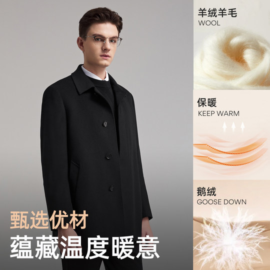 Youngor winter classic business lapel coat