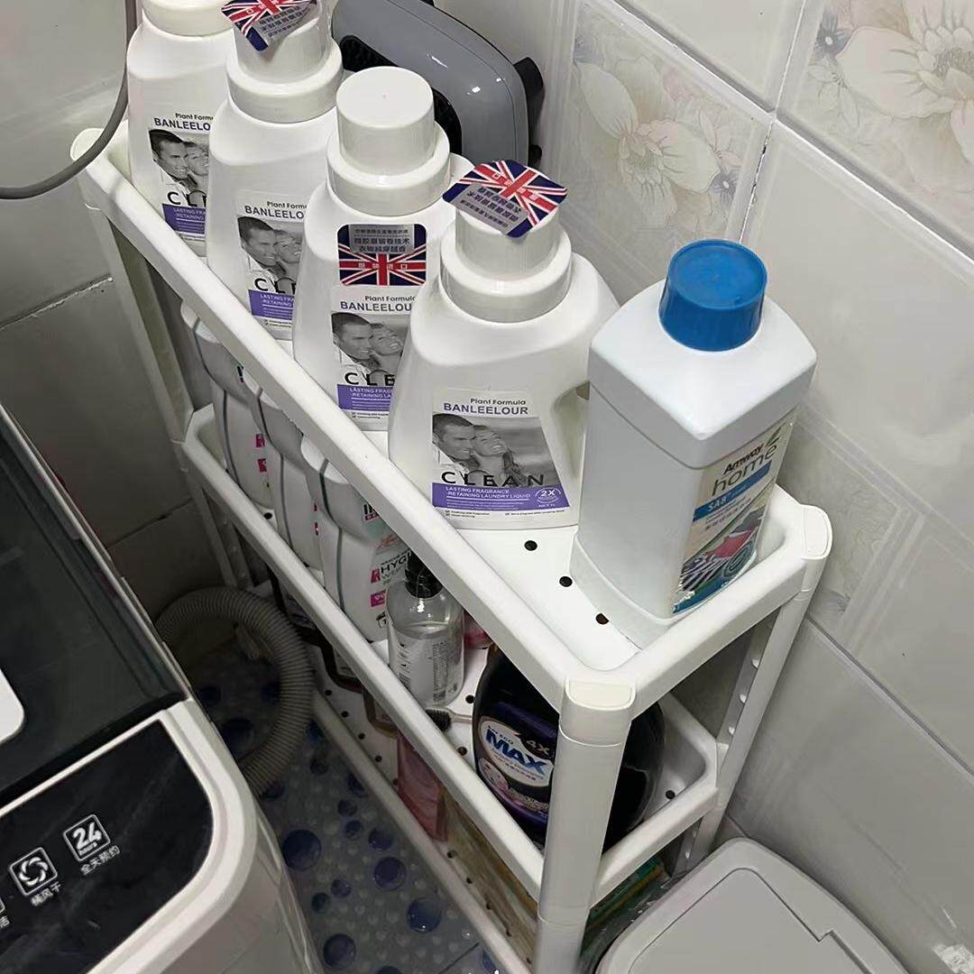 维灰恩浴室置物架小推车可移动厨房客厅宅缝夹缝落地收纳架卫生间 - 图1