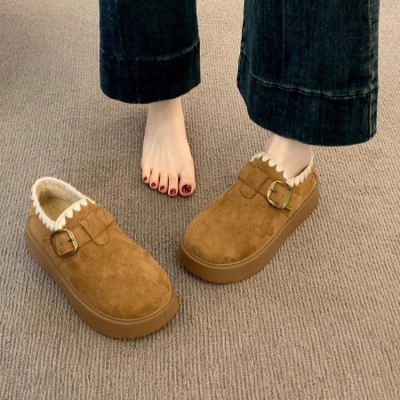 香港潮牌厚底加绒勃肯鞋女2025新款秋冬季豆豆乐福鞋保暖雪地靴低,淘宝优惠券,粉丝福利购,淘宝优惠卷