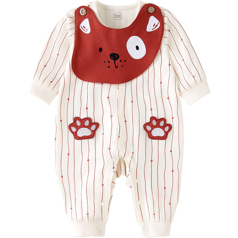 初生婴儿连体衣服春秋四季装纯棉 爱笔笔母婴连身衣/爬服/哈衣