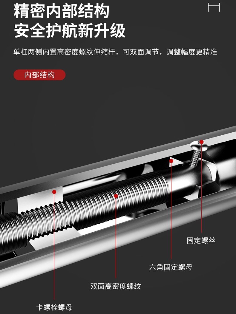 PROIRON/普力艾单杠室内家用引体向上器免打孔门上拉伸杆儿童吊环-图1