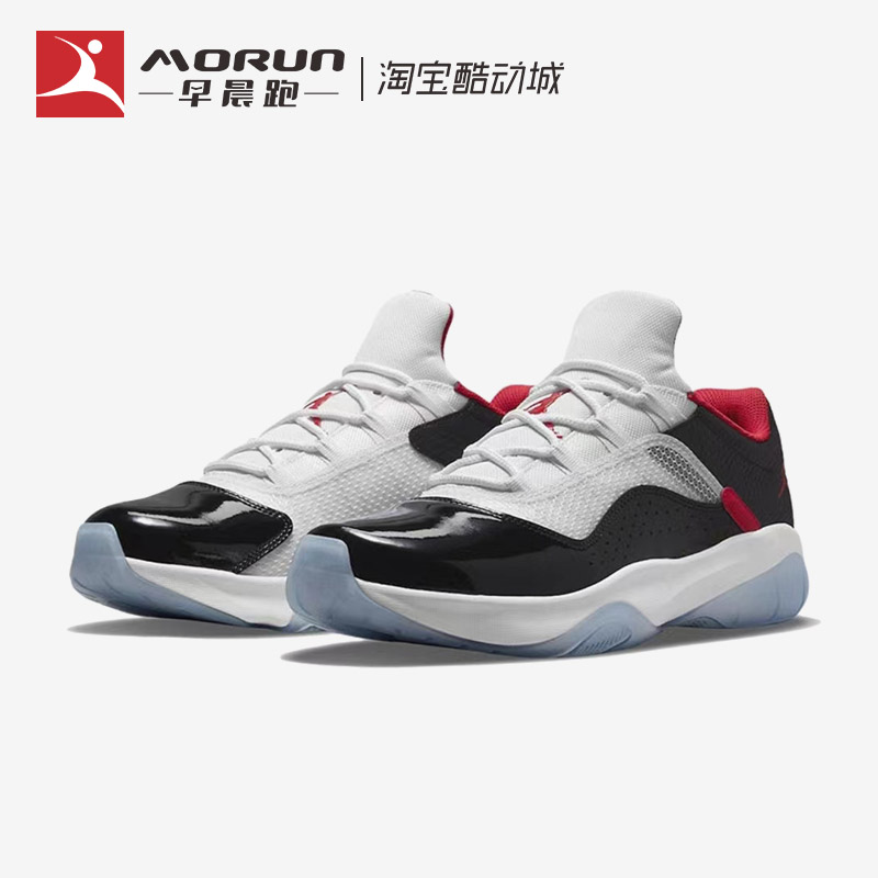 Air Jordan 11 CMFT Low AJ11 黑红 低帮运动篮球鞋男 DO0613-160 - 图0