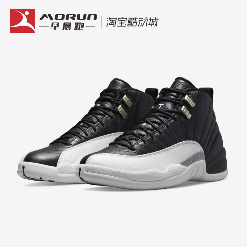 Air Jordan 12 Retro AJ12季后赛2022版黑白银扣篮球鞋CT8013-006 - 图0