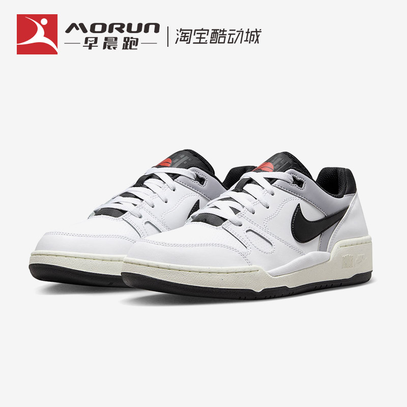 Nike/耐克 Full Force Low 白黑低帮复古运动休闲板鞋 FB1362-101 - 图0