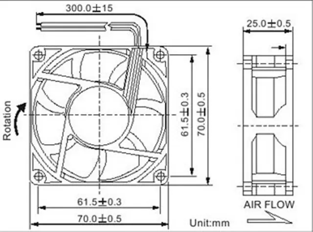 原装品牌ORION散热风扇OD7025-12HHB OD7025-24HHB 7CM风机 - 图2