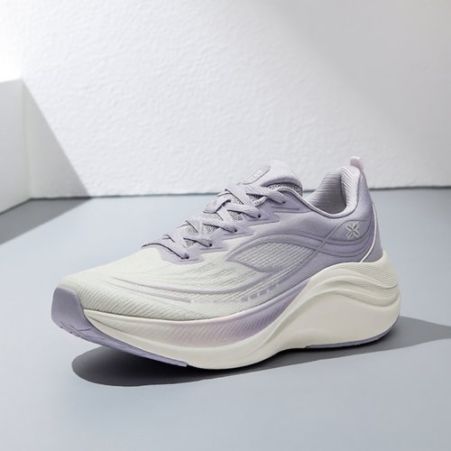 安踏叶子6丨轻质缓震跑步鞋女春季新款轻便耐磨运动鞋慢跑鞋女鞋 - 图0