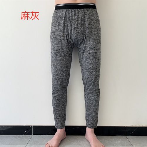 外贸日单男秋冬紧身打底速干细绒保暖长裤排汗速干功能内衣8分裤 - 图2