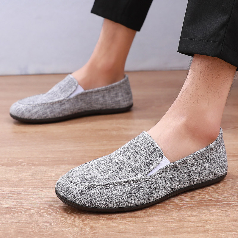 春季透气帆布鞋男豆豆鞋男休闲鞋韩版夏天男鞋子舒适布鞋男懒人鞋,淘宝优惠券,粉丝福利购,淘宝优惠卷