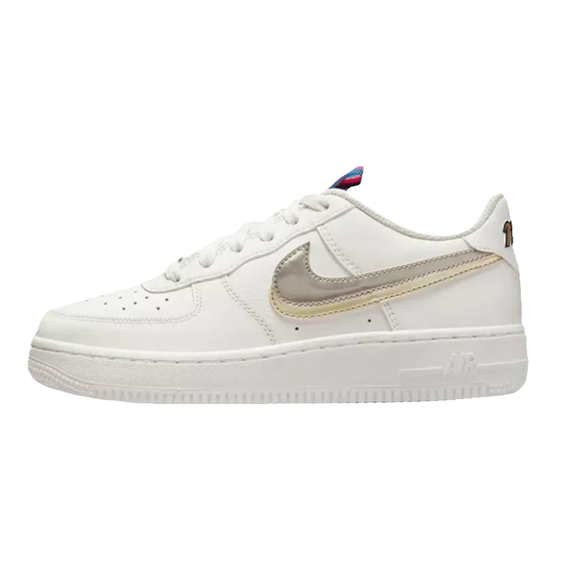 NIKE/耐克 Air Force 1女款空军金银双钩休闲板鞋 DH9595-001