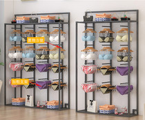 Lingerie Shop Goods Shelf Bra Underwear Shorts Showcase on the floor leaning against wall Landing Show Shelf