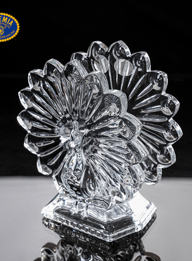 BOHEMIA水晶玻璃欧式餐巾架摆件