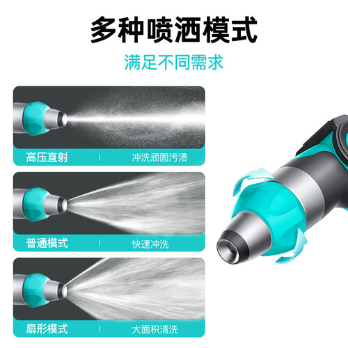 洗车高压水枪家用水管软管水枪喷头泡沫喷壶可冲洗接水龙头水枪 - 图2