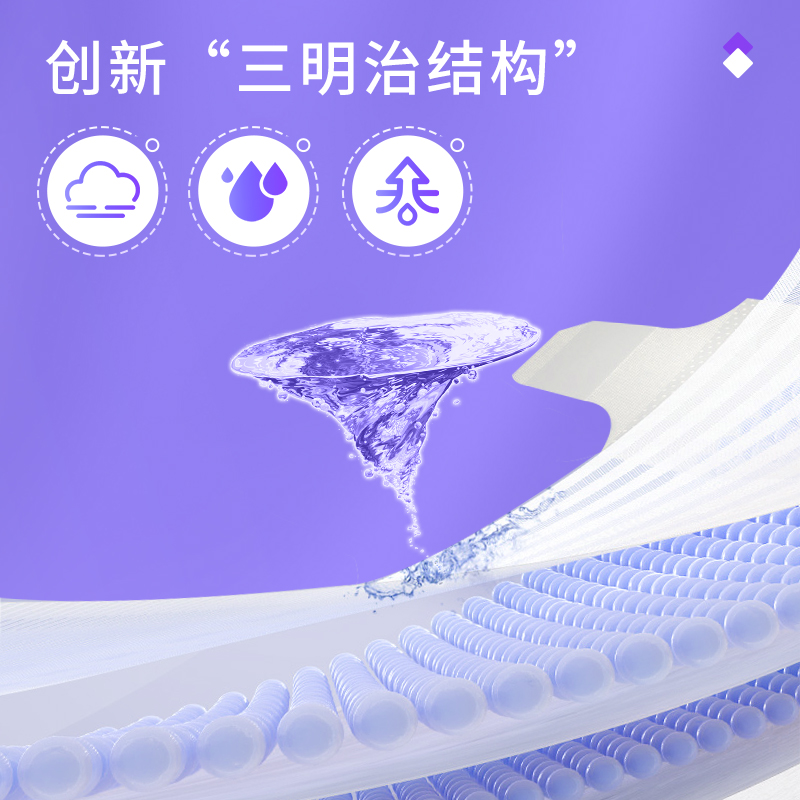 【尺码任选】露安适日夜透薄纸尿裤透气干爽拉拉裤婴儿尿不湿宝宝