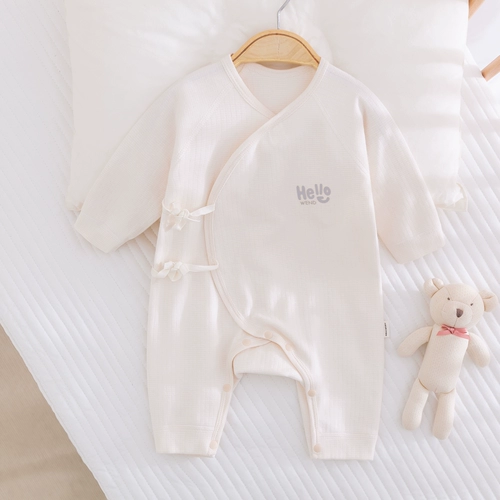 Детский демисезонный комбинезон для новорожденных, бандаж пупочный, хлопковое боди