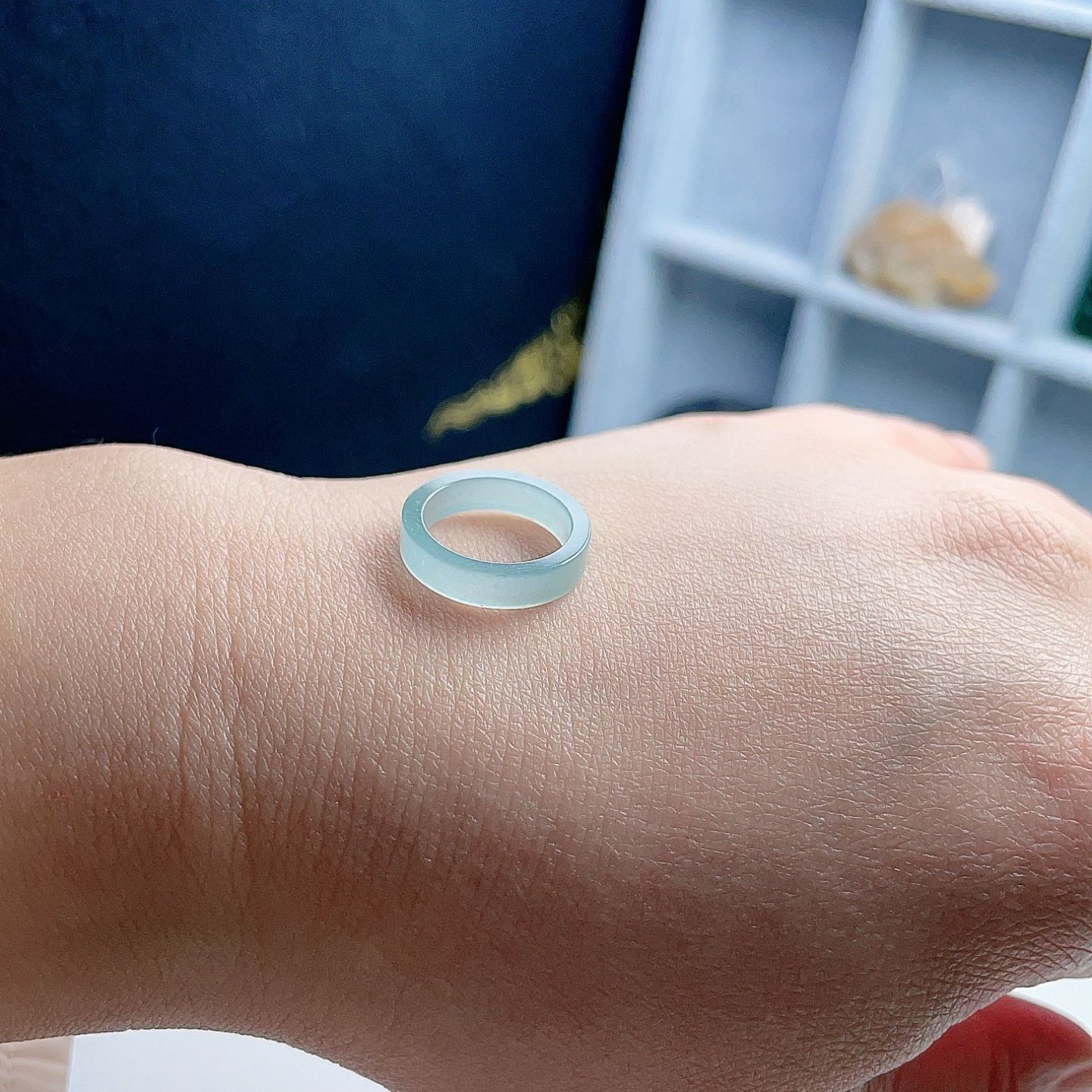 A货翡翠方戒指晴水绿13.1mm天然老坑小尺寸玉指环意境儒雅秀气3#,淘宝优惠券,粉丝福利购,淘宝优惠卷