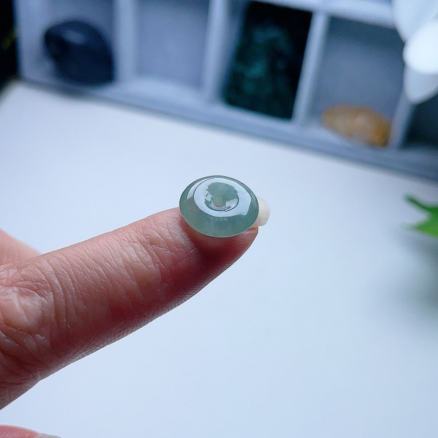 天然A货翡翠甜水绿小平安扣吊坠缅甸老坑迷你圆扣手链清新吉祥 - 图2