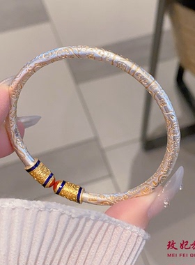 碎冰冰吉言纯银手镯女时尚轻奢