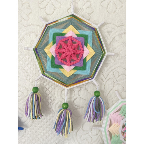 【简单易上手】成品DIY材料包曼达拉手工毛线编织幼儿园大中小班 - 图1