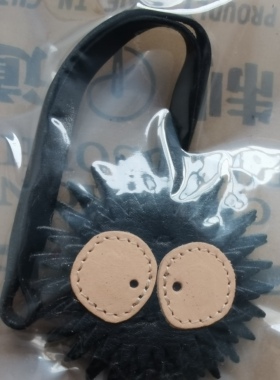 制道手工皮具全植鞣头层九层真牛皮软皮煤球钥匙扣包包挂件