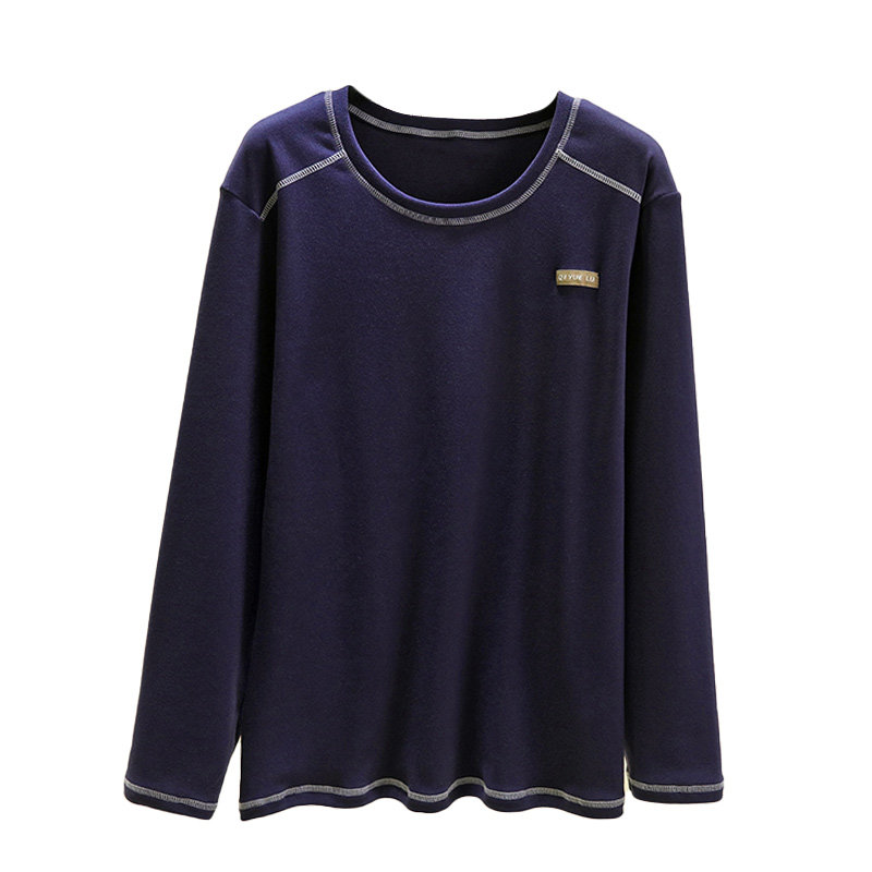 德绒男士保暖睡衣上装冬大码加厚长袖打底衫宽松加绒居家圆领T恤,淘宝优惠券,粉丝福利购,淘宝优惠卷