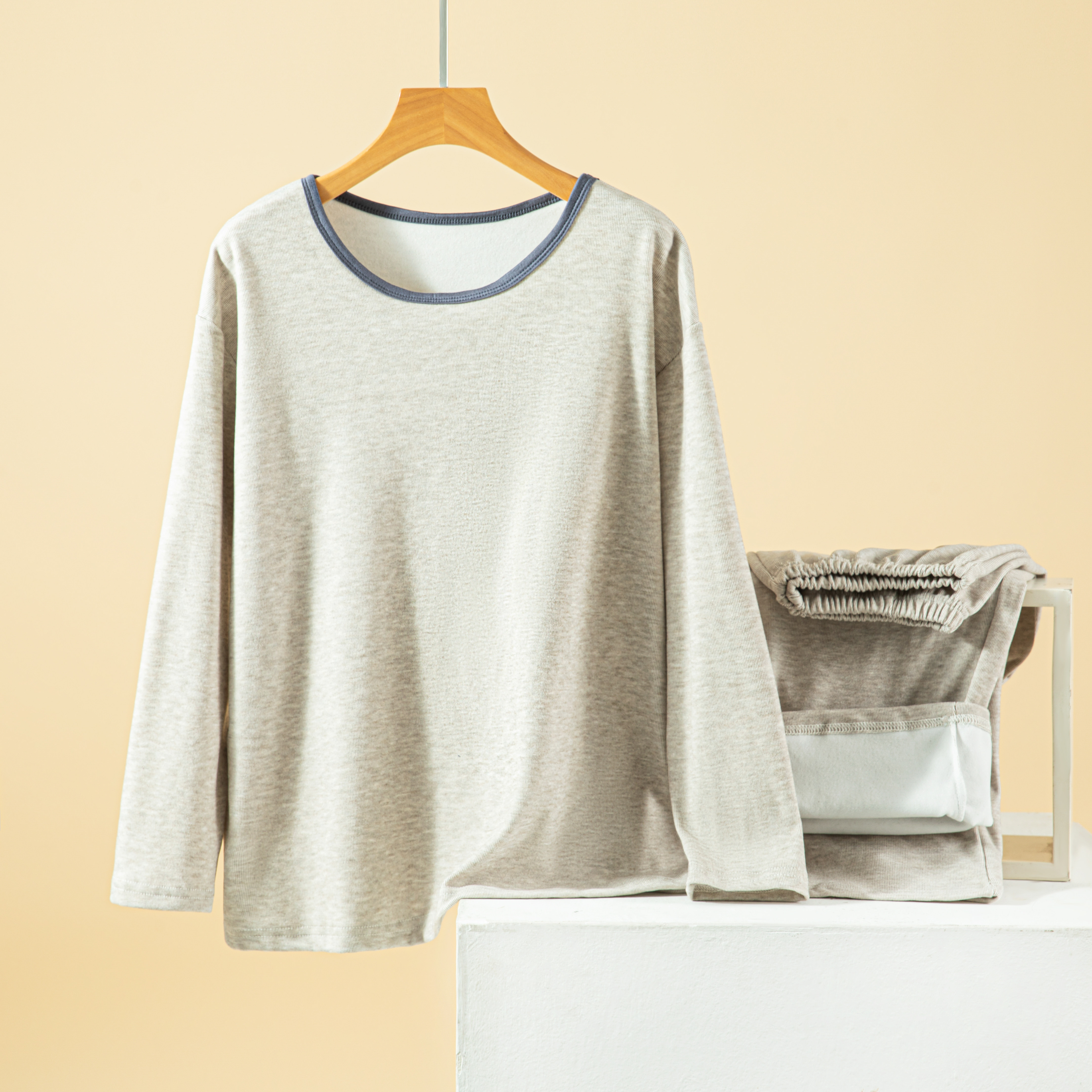 德绒时尚保暖家居服套装女冬季加绒宽松长袖睡衣大码休闲两件套,淘宝优惠券,粉丝福利购,淘宝优惠卷