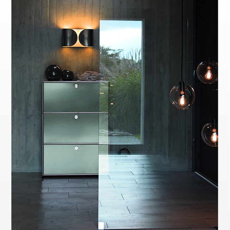 瑞士进口USM Haller轻奢模块组合柜子四斗柜卧室客厅储物柜置物柜_虎窝淘